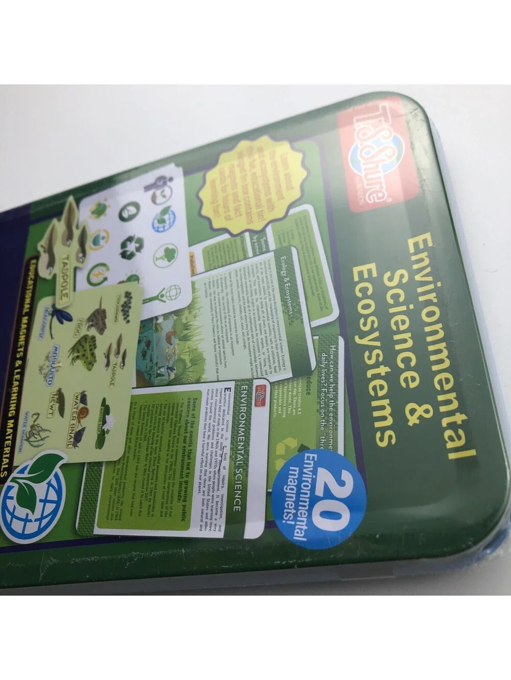 T.S. Shure Environmental Science and Ecosystems Educational Magnets Travel Tin